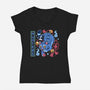 Derpy Hunter-Womens-V-Neck-Tee-Zaia Bloom
