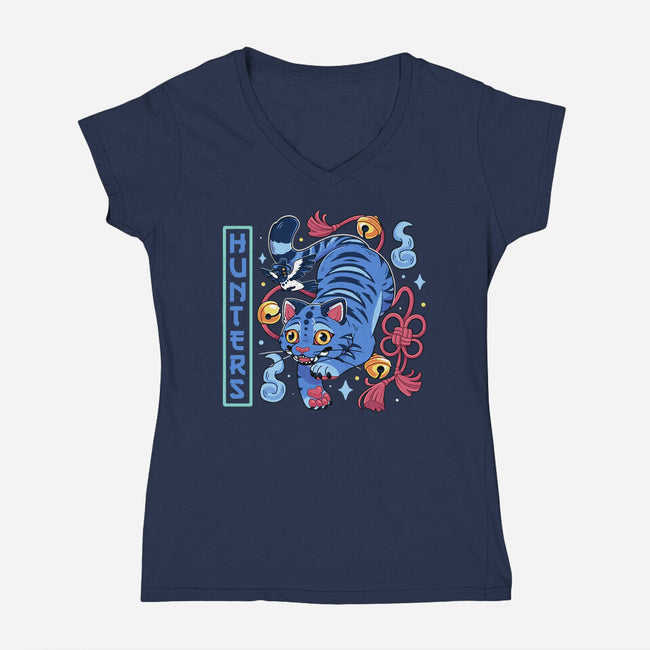 Derpy Hunter-Womens-V-Neck-Tee-Zaia Bloom