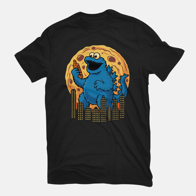 Cookizilla-Womens-Fitted-Tee-erion_designs