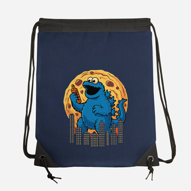 Cookizilla-None-Drawstring-Bag-erion_designs
