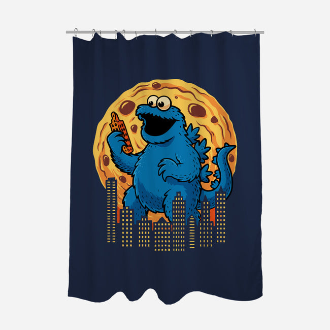 Cookizilla-None-Polyester-Shower Curtain-erion_designs