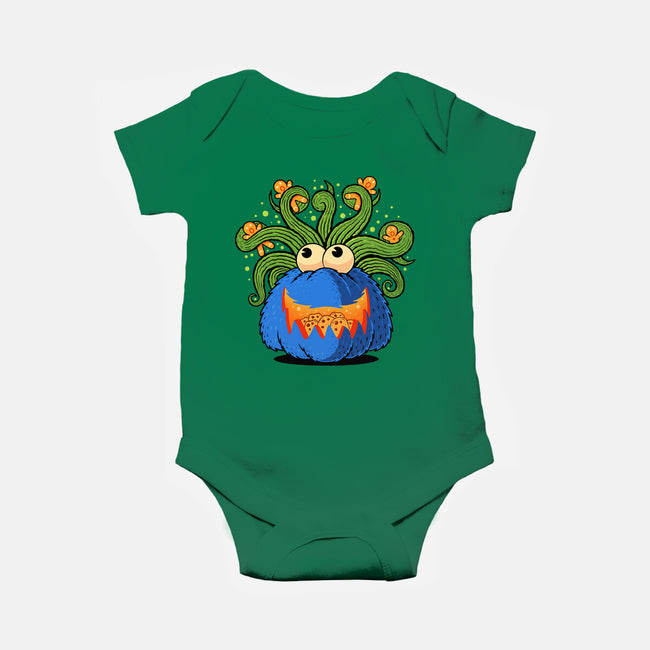 Pumpkin Monster Attack-Baby-Basic-Onesie-erion_designs