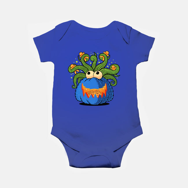 Pumpkin Monster Attack-Baby-Basic-Onesie-erion_designs