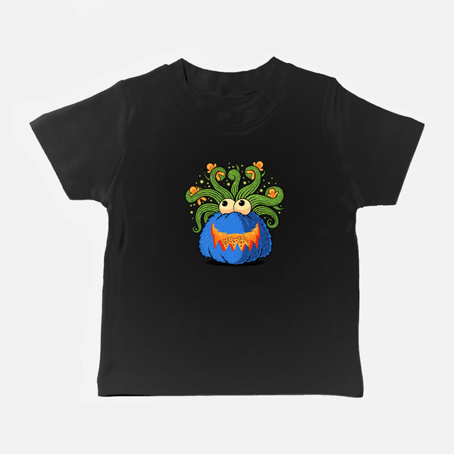 Pumpkin Monster Attack-Baby-Basic-Tee-erion_designs