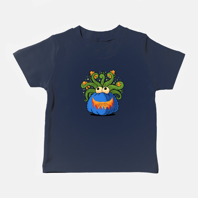 Pumpkin Monster Attack-Baby-Basic-Tee-erion_designs