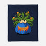 Pumpkin Monster Attack-None-Fleece-Blanket-erion_designs