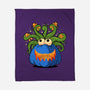 Pumpkin Monster Attack-None-Fleece-Blanket-erion_designs