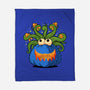 Pumpkin Monster Attack-None-Fleece-Blanket-erion_designs