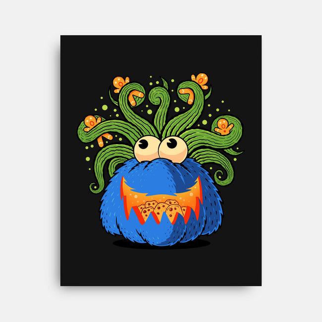 Pumpkin Monster Attack-None-Stretched-Canvas-erion_designs