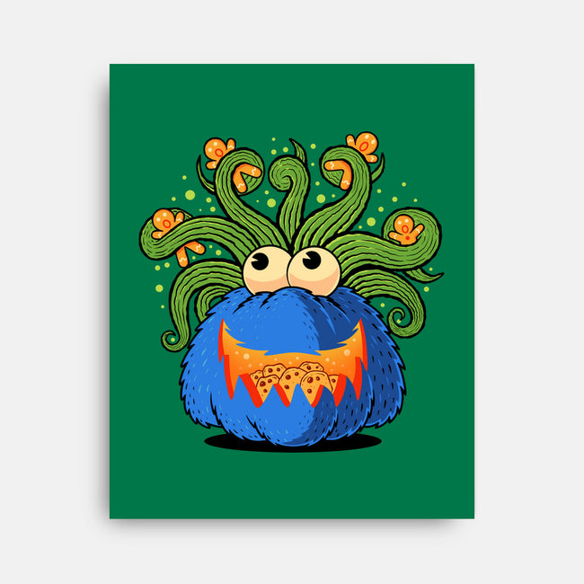 Pumpkin Monster Attack-None-Stretched-Canvas-erion_designs
