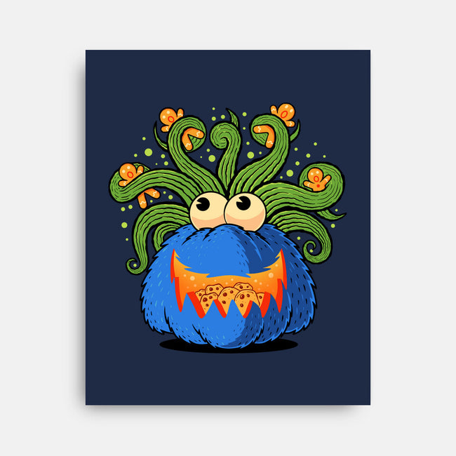 Pumpkin Monster Attack-None-Stretched-Canvas-erion_designs