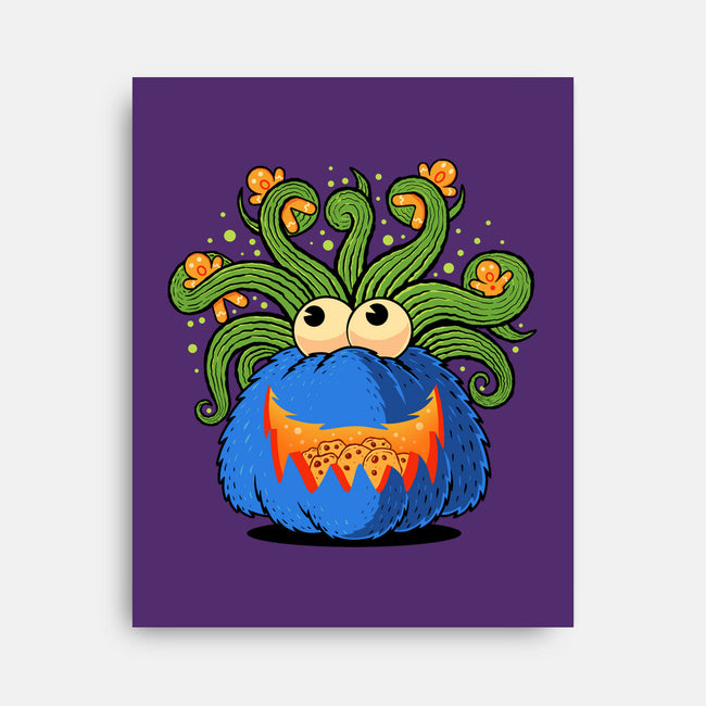 Pumpkin Monster Attack-None-Stretched-Canvas-erion_designs