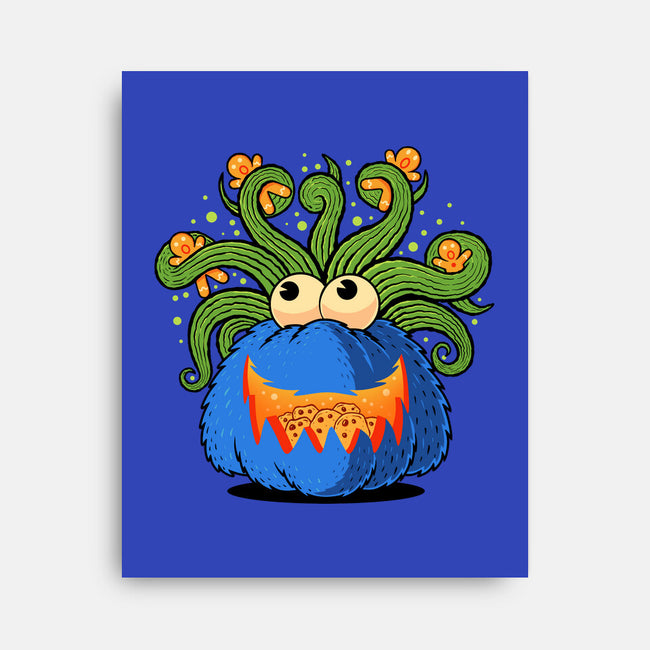 Pumpkin Monster Attack-None-Stretched-Canvas-erion_designs