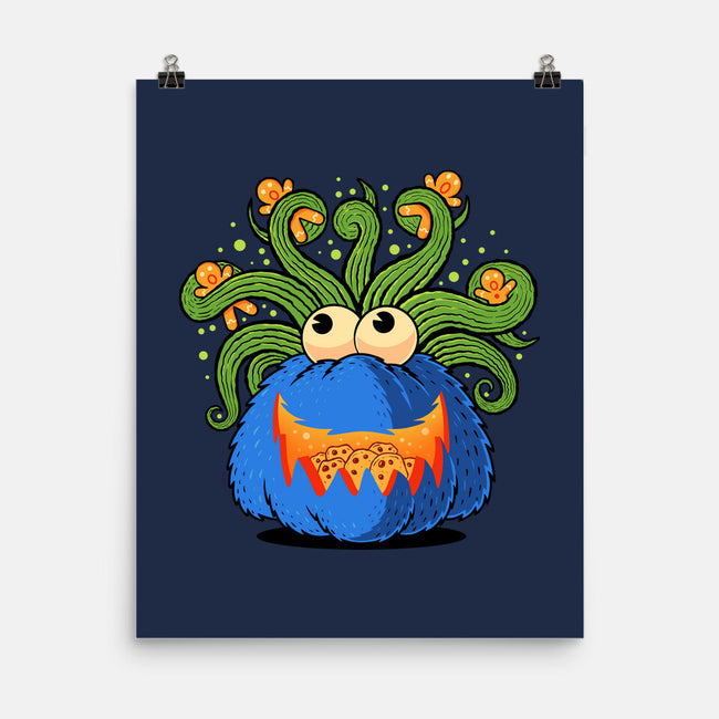 Pumpkin Monster Attack-None-Matte-Poster-erion_designs