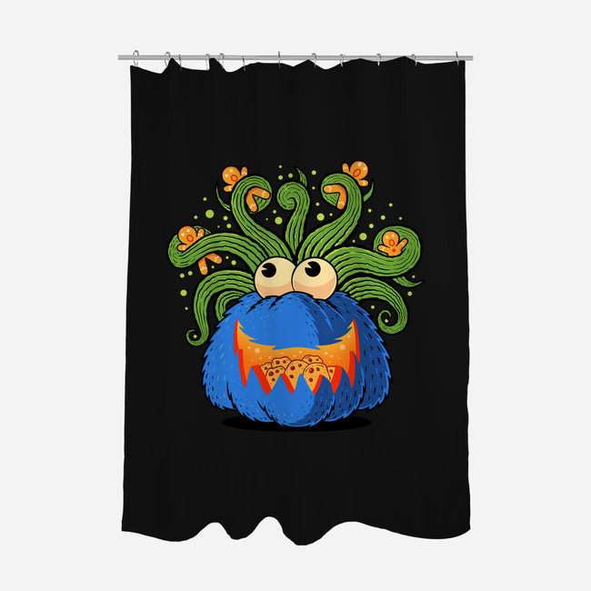 Pumpkin Monster Attack-None-Polyester-Shower Curtain-erion_designs