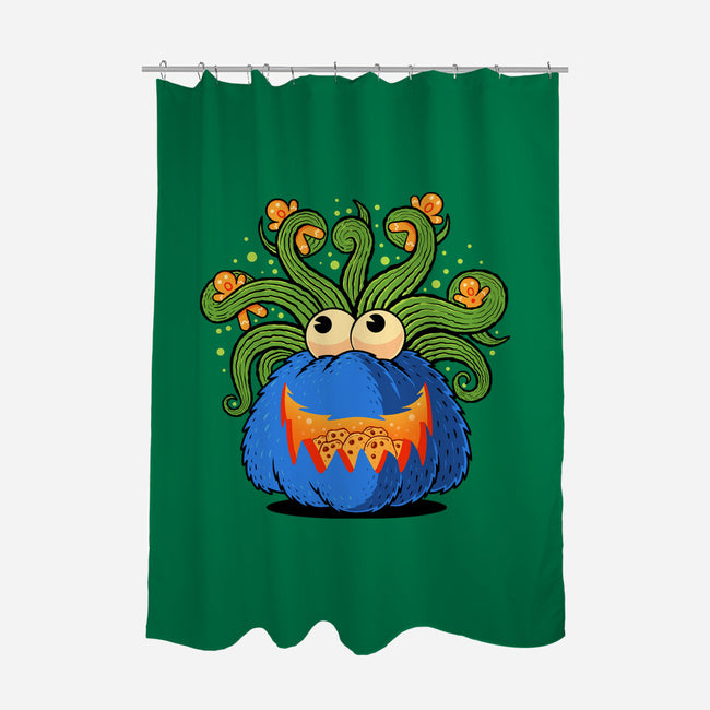 Pumpkin Monster Attack-None-Polyester-Shower Curtain-erion_designs
