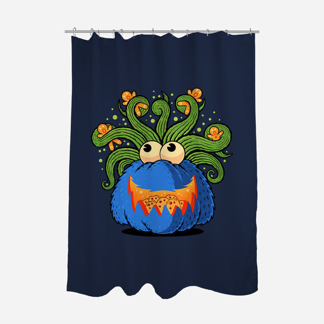 Pumpkin Monster Attack-None-Polyester-Shower Curtain-erion_designs