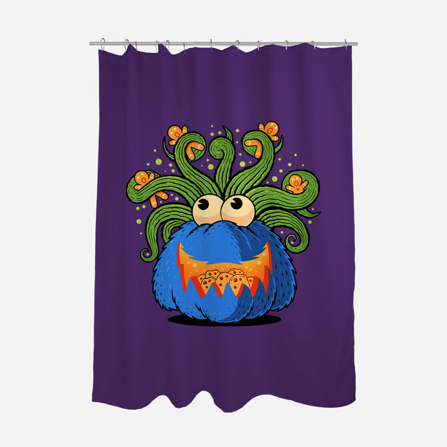 Pumpkin Monster Attack-None-Polyester-Shower Curtain-erion_designs