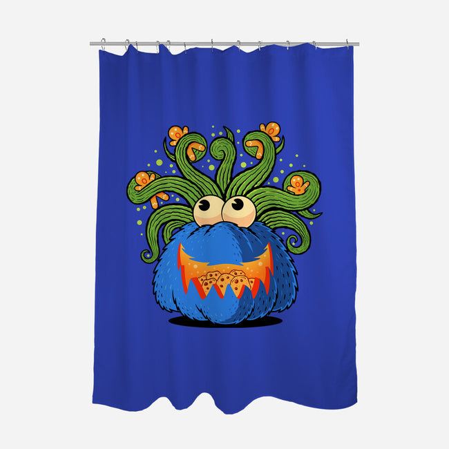 Pumpkin Monster Attack-None-Polyester-Shower Curtain-erion_designs