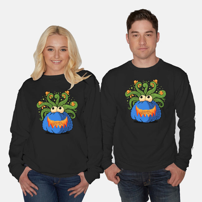 Pumpkin Monster Attack-Unisex-Crew Neck-Sweatshirt-erion_designs