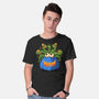 Pumpkin Monster Attack-Mens-Basic-Tee-erion_designs