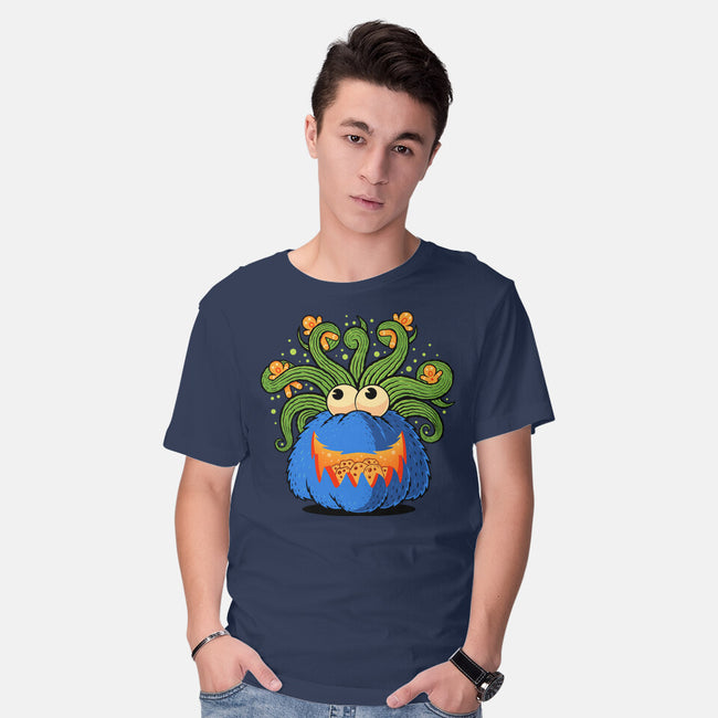 Pumpkin Monster Attack-Mens-Basic-Tee-erion_designs