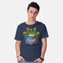 Pumpkin Monster Attack-Mens-Basic-Tee-erion_designs