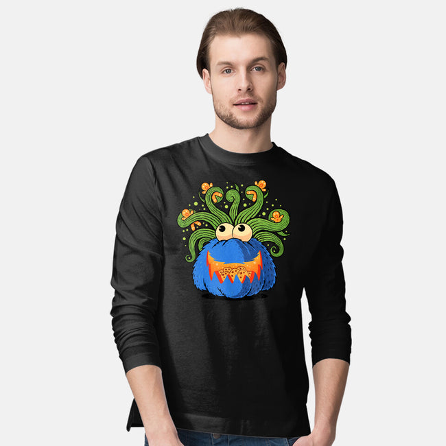 Pumpkin Monster Attack-Mens-Long Sleeved-Tee-erion_designs