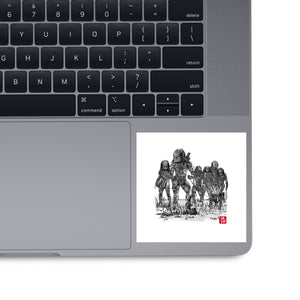 Seven Hunters Sumi-e