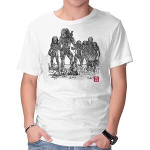 Seven Hunters Sumi-e