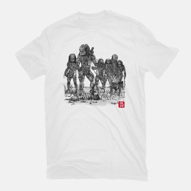 Seven Hunters Sumi-e-Womens-Fitted-Tee-DrMonekers