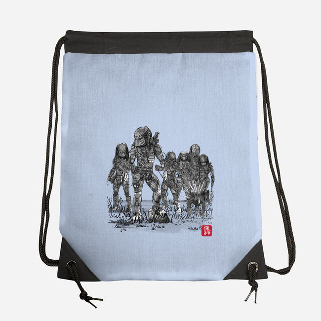 Seven Hunters Sumi-e-None-Drawstring-Bag-DrMonekers