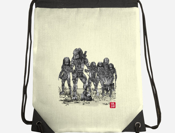 Seven Hunters Sumi-e