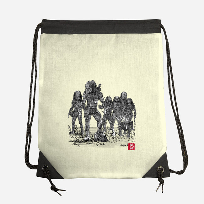 Seven Hunters Sumi-e-None-Drawstring-Bag-DrMonekers