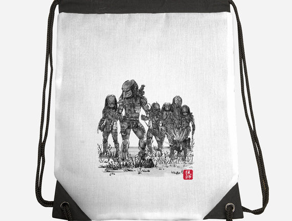 Seven Hunters Sumi-e
