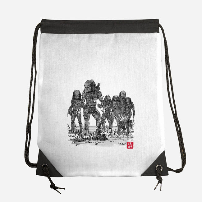 Seven Hunters Sumi-e-None-Drawstring-Bag-DrMonekers