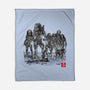 Seven Hunters Sumi-e-None-Fleece-Blanket-DrMonekers