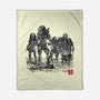 Seven Hunters Sumi-e-None-Fleece-Blanket-DrMonekers