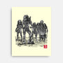 Seven Hunters Sumi-e-None-Stretched-Canvas-DrMonekers