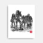 Seven Hunters Sumi-e-None-Stretched-Canvas-DrMonekers