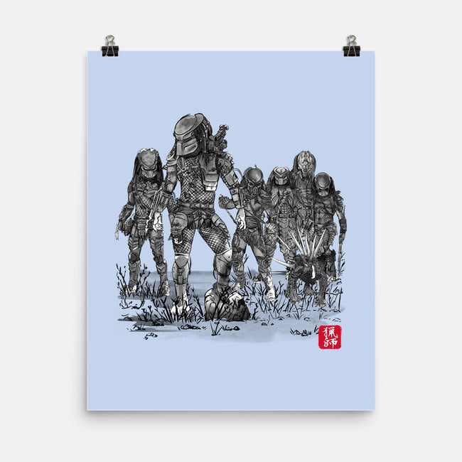Seven Hunters Sumi-e-None-Matte-Poster-DrMonekers