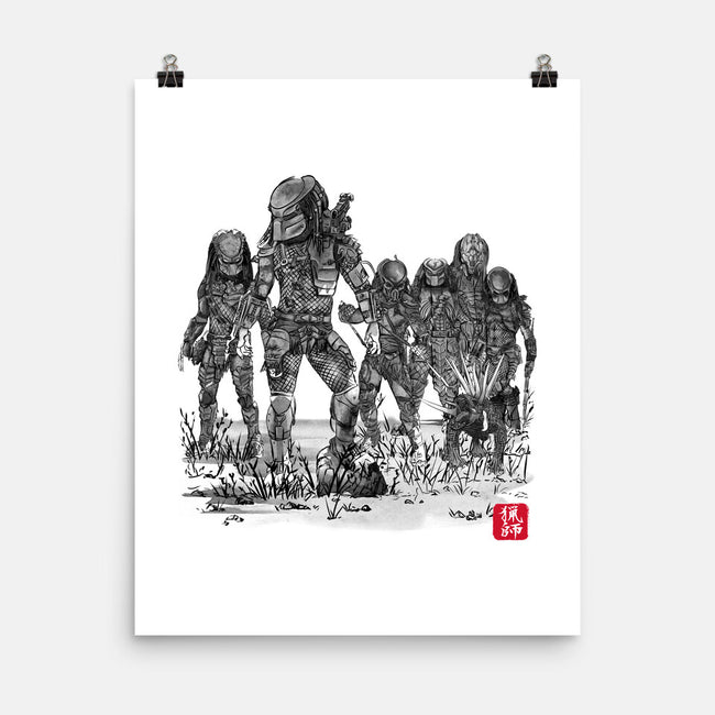 Seven Hunters Sumi-e-None-Matte-Poster-DrMonekers