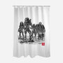 Seven Hunters Sumi-e-None-Polyester-Shower Curtain-DrMonekers