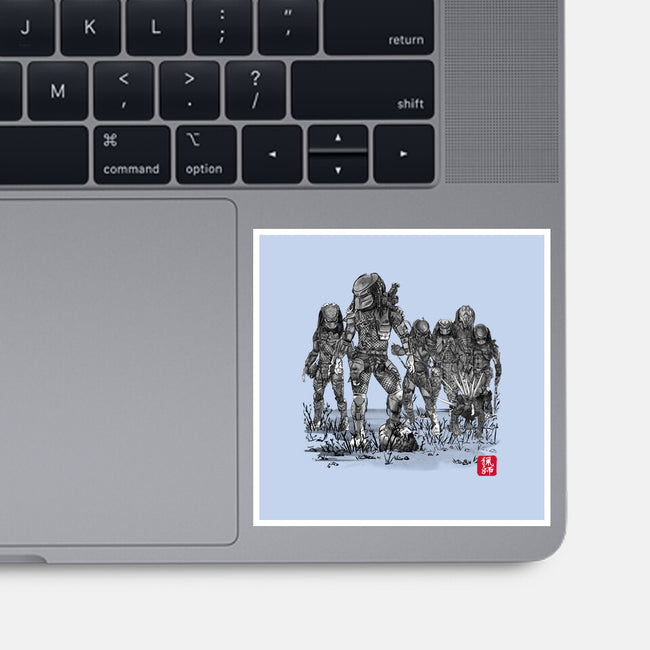 Seven Hunters Sumi-e-None-Glossy-Sticker-DrMonekers
