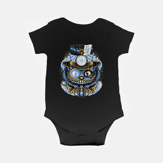 Welcome To Wonderland-Baby-Basic-Onesie-glitchygorilla