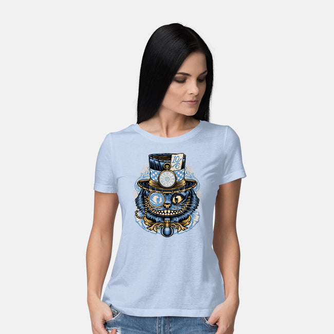 Welcome To Wonderland-Womens-Basic-Tee-glitchygorilla