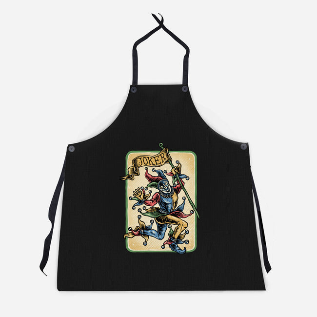 The Dance Of The Joker-Unisex-Kitchen-Apron-glitchygorilla