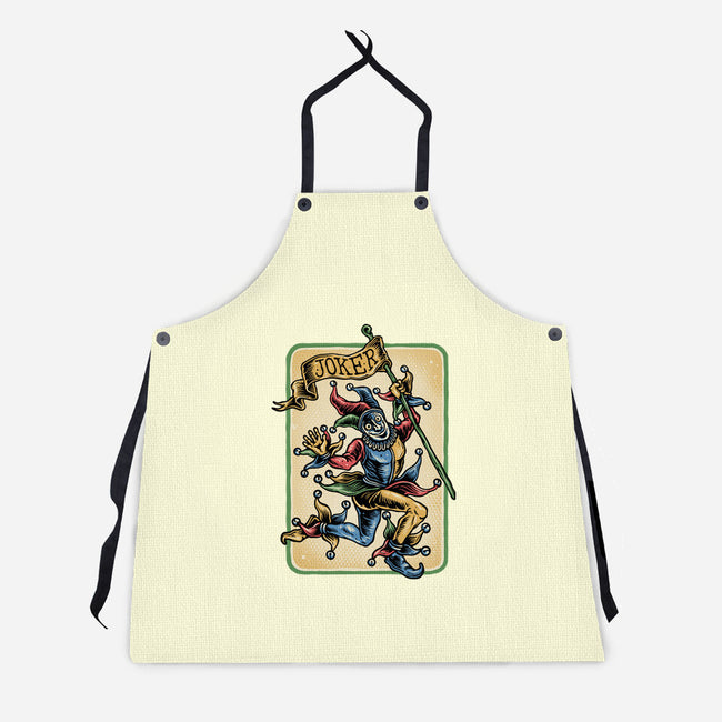 The Dance Of The Joker-Unisex-Kitchen-Apron-glitchygorilla