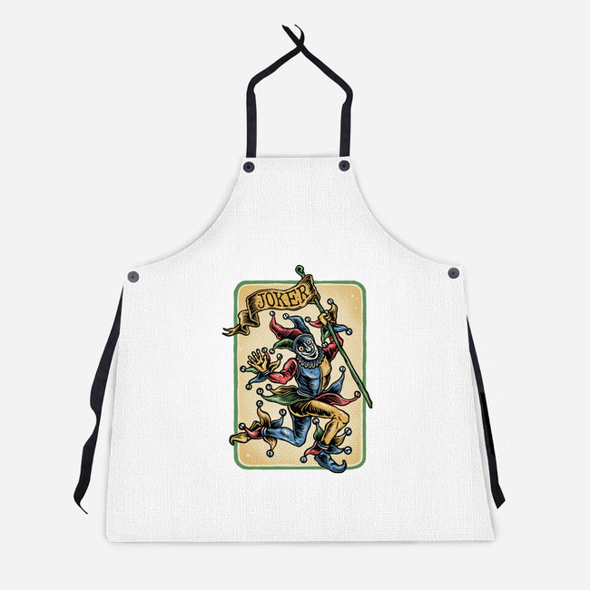 The Dance Of The Joker-Unisex-Kitchen-Apron-glitchygorilla