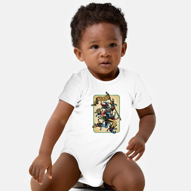 The Dance Of The Joker-Baby-Basic-Onesie-glitchygorilla